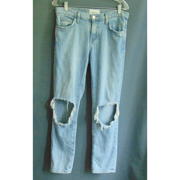 Current/Elliot Ripped Knees The Fling Nova Jeans Size 26 - Picture 3 of 8